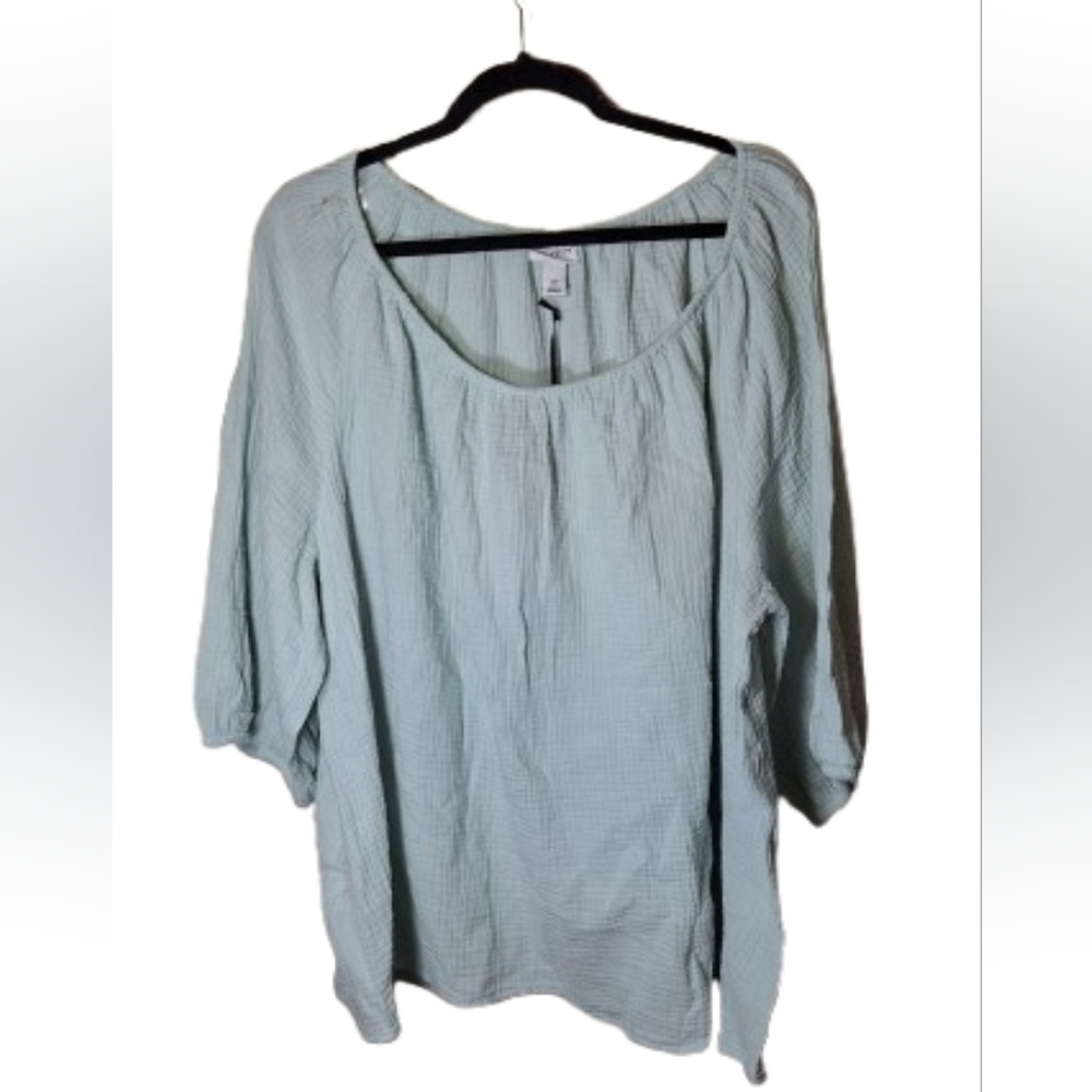 NWT Ava & Viv Gauzy Top - Picture 4 of 6
